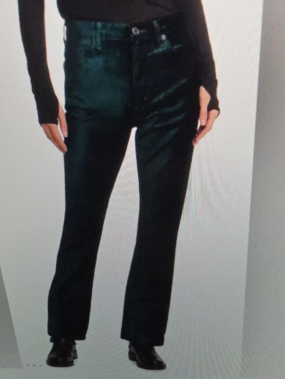 AGOLDE Nico Velvet Boot Cut Trousers High Rise Jeans Size 32